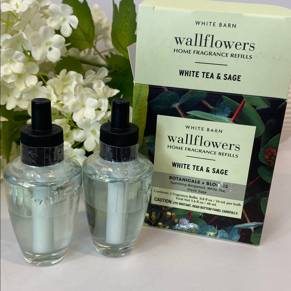 Bath & Body Works “White Tea & Sage” 2 New Wallflower Refills